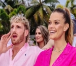 Logan Paul and Nina Agdal Throw Wrestling Match at Baby Gender Reveal 