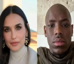 Demi Moore and Micheal Ward Share a Flirty Moment at Paris Fashion Show