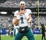 Philadelphia Eagles' Quarterback Jalen Hurts Leaves Sunday Game Early Due to Head Injury 