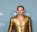 Alexander Skarsgård Stuns in Bold Clear Shoes at London Film Festival Premiere