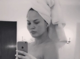 Chrissy Teigen Celebrates Mother's Day With Nude Pregnancy Photo