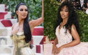Kim Kardashian and SZA's Dresses Get Entangled at Met Gala