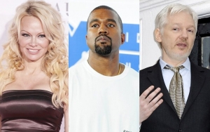 Pamela Anderson Asks Kanye West To Help Her Pal Julian Assange in Exile