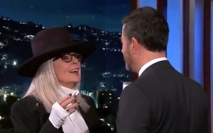 Diane Keaton Recreates 'Book Club' Kissing Scene With Jimmy Kimmel on 'Live!'