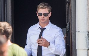 Chris Hemsworth Almost Suits Up in First 'Men in Black 4' Set Photos