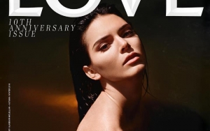Kendall Jenner Goes Topless and Gets Wet in Love Magazine's Cover