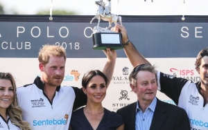Meghan Markle Gives Prince Harry Public Congratulatory Kiss at Polo Match