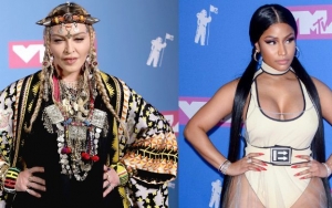 Madonna and Nicki Minaj Kiss on the Lips at 2018 MTV VMAs Backstage