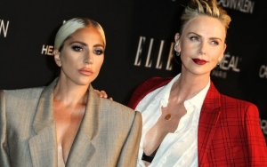 Lady GaGa and Charlize Theron Flaunt Cleavage at ELLE Women in Hollywood Celebration
