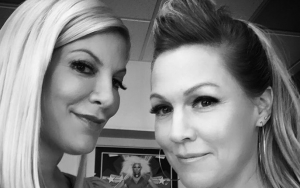 Tori Spelling Takes Refuge From California Wildfires at Jennie Garth's House