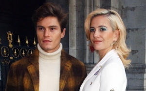 Pixie Lott and Fiance Oliver Chesire Coupled Up at Paris Fashion Week for Schiaparelli 