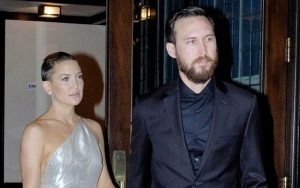 Kate Hudson Jokingly Pushes Boyfriend to Propose to Her With Wedding Look Post