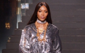 Naomi Campbell Stuns in Nipple-Baring Dress for Her Valentino Runway Return
