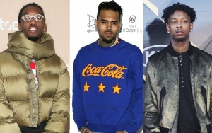 Offset Responds to Chris Brown's Fight Challenge Amid Feud Over 21 Savage Meme
