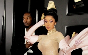 Cardi B Back Wearing Engagement Ring During Night Out With Offset