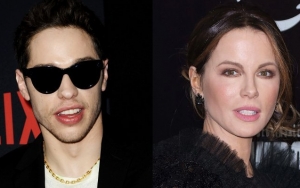 Awkward! Pete Davidson and Kate Beckinsale Engaged in Makeout Session in Front of Fans