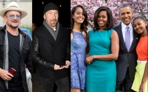 Bono and The Edge Enjoy Lunch Date With the Obamas in France