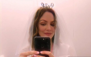 Katharine McPhee Stuns in Ballgown and Unconventional Veil in First Wedding Pictures