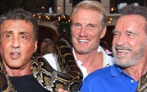 Arnold Schwarzenegger Goofs Off With Sylvester Stallone and Dolph Lundgren