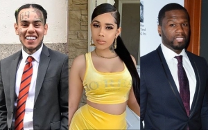 Tekashi 6ix9ine's Baby Mama Lashes Out at 50 Cent for Alleging She's a Cheater