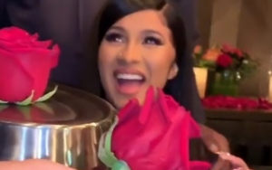 Cardi B Cries as She Gets 'Titanic Diamond' Ring on Silver Platter From Offset on Her Birthday