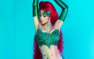 Cardi B Twerks in Barely-There Poison Ivy Halloween Costume