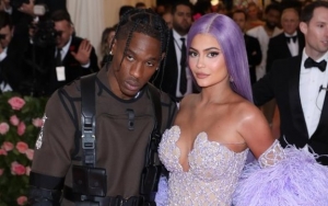 Travis Scott Calls Kylie Jenner His 'Beautiful Wife' on Stage at Astroworld Festival