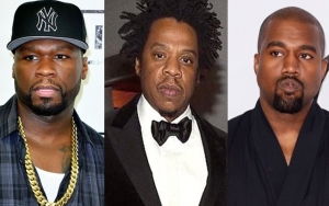 50 Cent Reacts to Meme of Jay-Z Looking Unimpressed During Kanye West Reunion