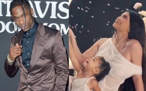 Travis Scott Gushes Over Kylie Jenner's Makeup Ads With Daughter Stormi