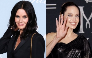 Courteney Cox Likes David Spade's Post That Mocks Angelina Jolie