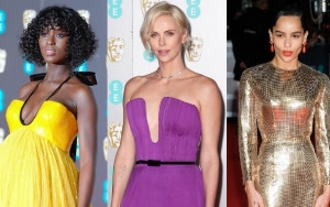 Jodie Turner-Smith, Charlize Theron, Zoe Kravitz Dazzling on Red Carpet at 2020 BAFTAs