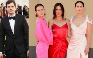 Ashton Kutcher Says He Keeps in Touch With Demi Moore's Daughters