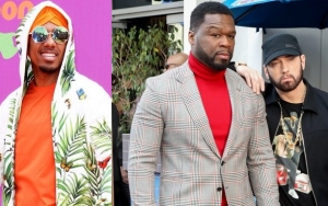 Nick Cannon Says 50 Cent Is 'D**k Riding' Eminem