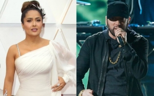 Salma Hayek Spills on Story Behind the Impulsive Hug She Gave Eminem at Oscars Backstage