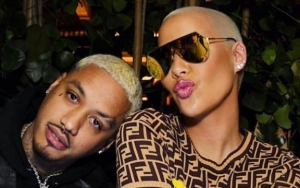 Amber Rose's Boyfriend Alexander Edwards Gets Forehead Tattoo After She's Blasted for Hers