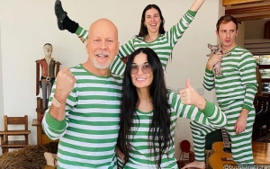 Demi Moore Enjoys Bruce Willis' Company in Self-Isolation by Putting on Matching Pajamas