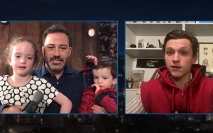 Tom Holland Dons Makeshift Spider-Man Suit to Surprise Jimmy Kimmel's Son on 3rd Birthday