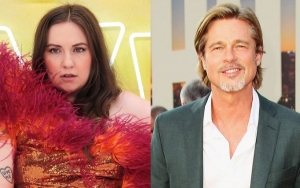 Lena Dunham Denies Forcing a Kiss on Brad Pitt in Awkward Picture