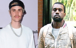 Justin Bieber Hangs Out with Kanye West to Discuss 'Spray Foam' - See the Picture!