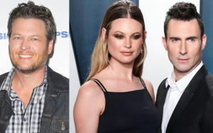 Blake Shelton Drags Adam Levine's Wife Into Social Media Banter With Maroon 5's Frontman