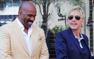 Steve Harvey Insists Ellen DeGeneres Is Not Racist, Encourages Her to Keep Her 'Head Up'