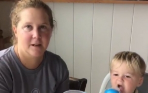 Video: Amy Schumer's Son Startled by Mom's Reaction to His First Time Saying 'Dad'