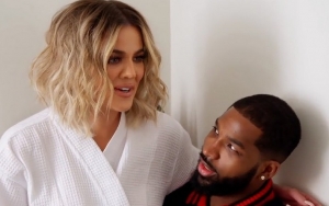 Tristan Thompson Cuddles and Kisses Khloe Kardashian at Kim's Birthday Party