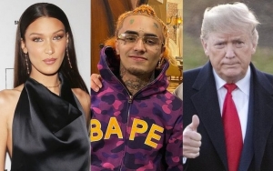 Bella Hadid Mocks 'Loser' Lil Pump for Saying He Will Leave U.S. If Donald Trump Is Not Re-Elected