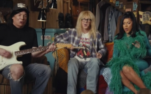 Cardi B Joins 'Wayne's World' Stars In Uber Eats Super Bowl Ad