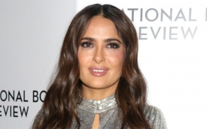 Salma Hayek Flaunts New Floral Breast Tattoos