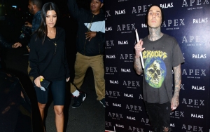 Kourtney Kardashian and Travis Barker Tease Valentine's Day Celebration With Same Fireplace Post