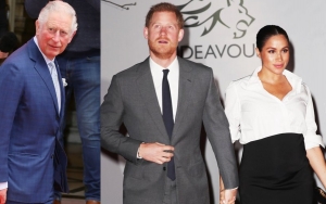Prince Charles Laughs Off Question About Prince Harry and Meghan Markle's Damning Interview