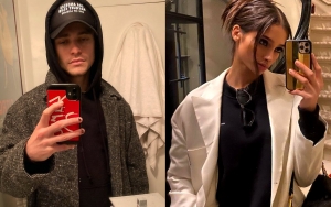 Thomas Doherty Captured Dining and Sharing Kisses with Model Yasmin Wijnaldum