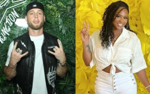 Chet Hanks Gives Torrei Hart a Kiss on the Cheek at July 4th Party